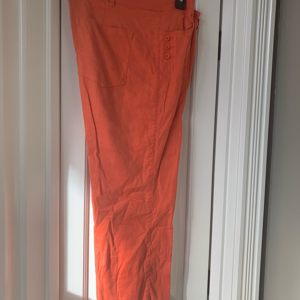 Cabi Charlie crop linen pants